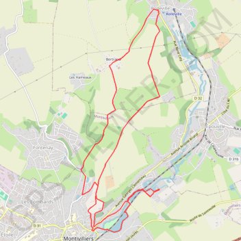 Itinéraire Boucle avec départ La Payènnière, distance, dénivelé, altitude, carte, profil, trace GPS