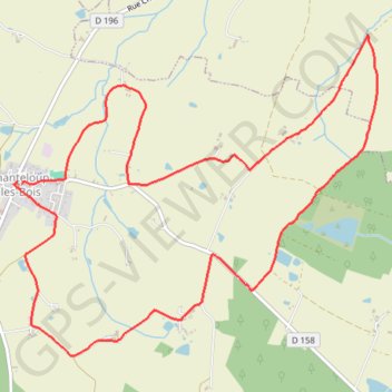 Itinéraire Chanteloup, distance, dénivelé, altitude, carte, profil, trace GPS