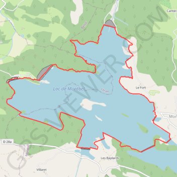 Itinéraire Lac de Montbel, distance, dénivelé, altitude, carte, profil, trace GPS