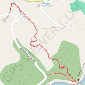 Itinéraire Cascades La Coulisse, distance, dénivelé, altitude, carte, profil, trace GPS