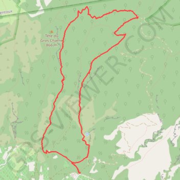 Itinéraire Combes de Malaval et de la Baume du chat, distance, dénivelé, altitude, carte, profil, trace GPS