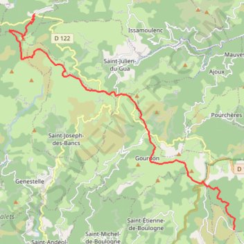 Itinéraire Le massif du Coiron Le Champ de Mars, distance, dénivelé, altitude, carte, profil, trace GPS