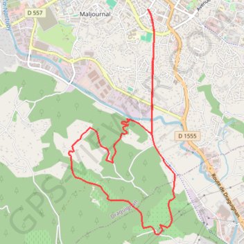 Itinéraire AVF Boucle Draguignan - Trans en Provence, distance, dénivelé, altitude, carte, profil, trace GPS