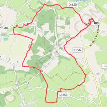 Itinéraire Pedestre 17kms, distance, dénivelé, altitude, carte, profil, trace GPS