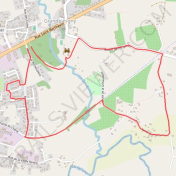 Itinéraire 5 km, distance, dénivelé, altitude, carte, profil, trace GPS