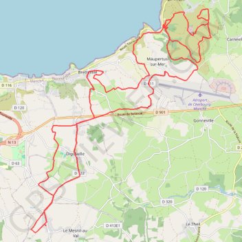 Itinéraire Sb130, distance, dénivelé, altitude, carte, profil, trace GPS
