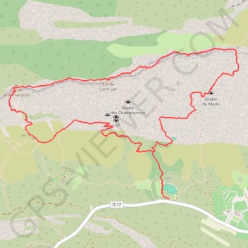 Itinéraire Le Pic des Mouches par le Couloir des Justiciables, Col de Vauvenargues, distance, dénivelé, altitude, carte, profil, trace GPS