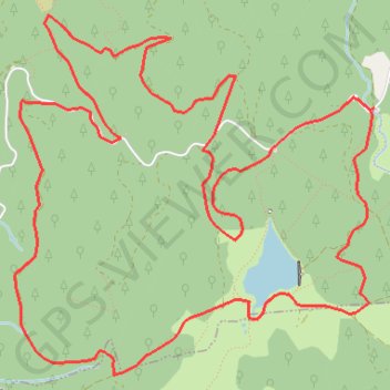Itinéraire Tour du lac des Pises, distance, dénivelé, altitude, carte, profil, trace GPS