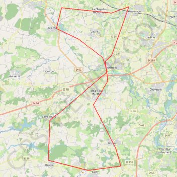 Itinéraire Mo5-395789, distance, dénivelé, altitude, carte, profil, trace GPS
