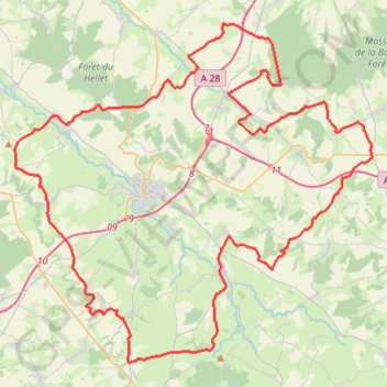 Itinéraire Le Grand Tour vélo du Neufchâtelois - Saint-Saire, distance, dénivelé, altitude, carte, profil, trace GPS