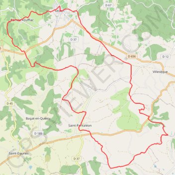 Itinéraire De Sauzet à Saint-Pantaléon, distance, dénivelé, altitude, carte, profil, trace GPS