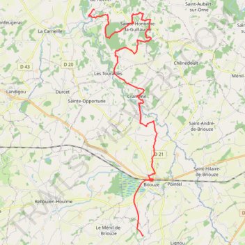 Itinéraire CE de la Lys - CE de la Ramée_CAVALIER, distance, dénivelé, altitude, carte, profil, trace GPS