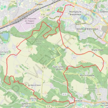 Itinéraire Rando les renards du Manet, distance, dénivelé, altitude, carte, profil, trace GPS