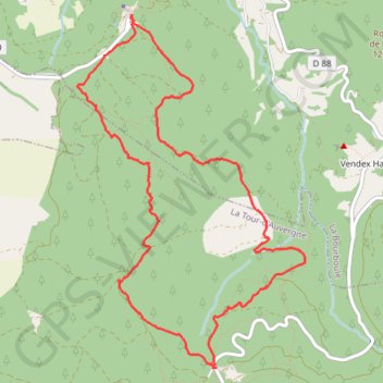 Itinéraire Charlannes - la Stèle, distance, dénivelé, altitude, carte, profil, trace GPS