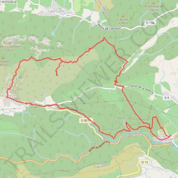 Itinéraire moureze_ign_rando_rando_club_gigean14kms, distance, dénivelé, altitude, carte, profil, trace GPS