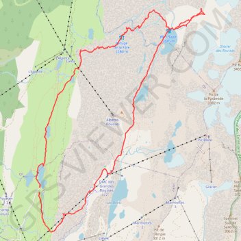Itinéraire Les Lacs des Petites Rousses (Grandes Rousses), distance, dénivelé, altitude, carte, profil, trace GPS