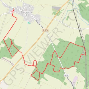 Itinéraire Randonnée Marsannay le Bois, distance, dénivelé, altitude, carte, profil, trace GPS