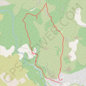 Itinéraire Boucle Saint Jeannet - Castelet - Jas Jausserand, distance, dénivelé, altitude, carte, profil, trace GPS