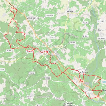 Itinéraire 210309143853, distance, dénivelé, altitude, carte, profil, trace GPS