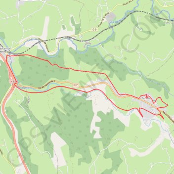 Itinéraire La route Napoléon et la Vallée du Gand - Neaux, distance, dénivelé, altitude, carte, profil, trace GPS