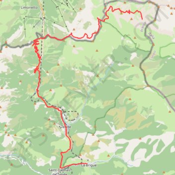 Itinéraire Margareis_ColdeTende, distance, dénivelé, altitude, carte, profil, trace GPS
