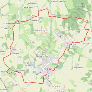 Itinéraire Circuit de Saint-Kenan à Languenan, distance, dénivelé, altitude, carte, profil, trace GPS