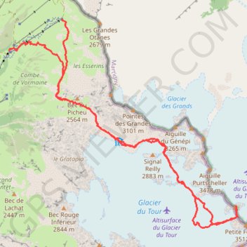 Itinéraire Tête Blanche, distance, dénivelé, altitude, carte, profil, trace GPS