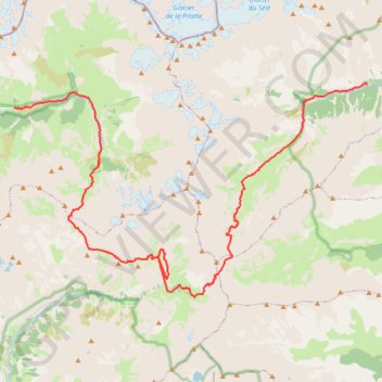 Itinéraire GR54 Valouise-La chapelle en valgau, distance, dénivelé, altitude, carte, profil, trace GPS