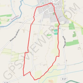 Itinéraire Sur les traces de Frédéric Mistral, distance, dénivelé, altitude, carte, profil, trace GPS