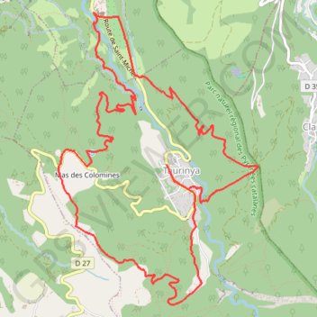 Itinéraire Les balcons de Taurinya, distance, dénivelé, altitude, carte, profil, trace GPS