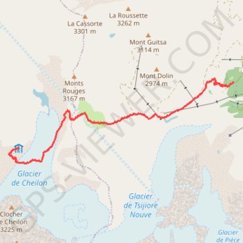 Itinéraire 29.07.2017 Marche d'approche Cabane des Dix, distance, dénivelé, altitude, carte, profil, trace GPS