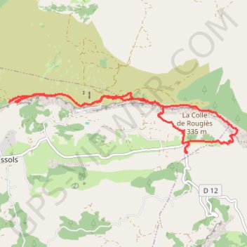 Itinéraire Notre-Dame de Calern depuis le Col de l'Êcre, distance, dénivelé, altitude, carte, profil, trace GPS