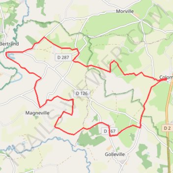 Itinéraire 1 - 16 kms_ktJ6V, distance, dénivelé, altitude, carte, profil, trace GPS