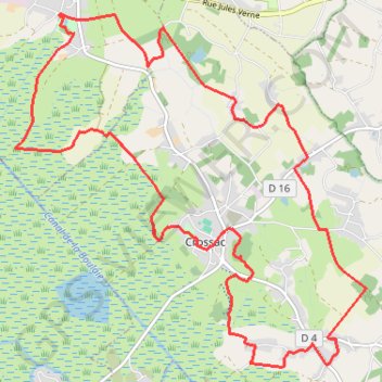 Itinéraire Sur les Pas de Cadou - Crossac, distance, dénivelé, altitude, carte, profil, trace GPS