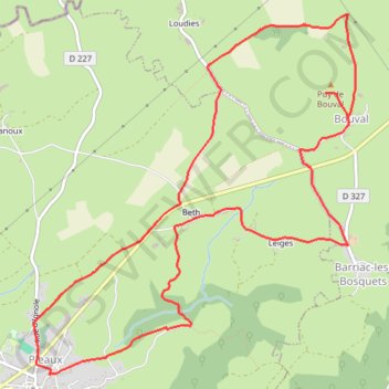 Itinéraire LE PUY BOUVAL, distance, dénivelé, altitude, carte, profil, trace GPS