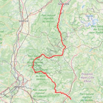 Itinéraire Jour 3, distance, dénivelé, altitude, carte, profil, trace GPS