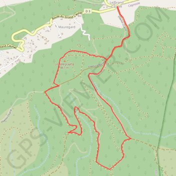 Itinéraire Grand Caunet - Télégraphe de Chappe, distance, dénivelé, altitude, carte, profil, trace GPS