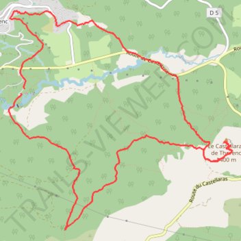 Itinéraire 2024 12 20 - castellaras de thorenc chateau des 4 tours sams, distance, dénivelé, altitude, carte, profil, trace GPS