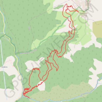 Itinéraire Mont Saint-Sauveur d'Isola, distance, dénivelé, altitude, carte, profil, trace GPS