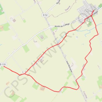 Itinéraire Circuit Du Pain - Crochte, distance, dénivelé, altitude, carte, profil, trace GPS