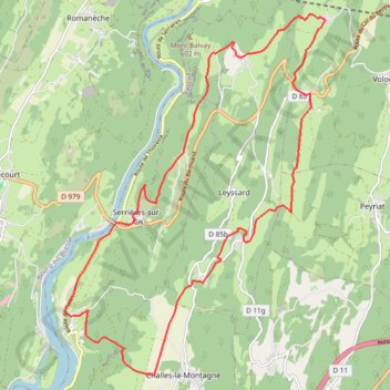 Itinéraire berthiand vtt tomtom, distance, dénivelé, altitude, carte, profil, trace GPS