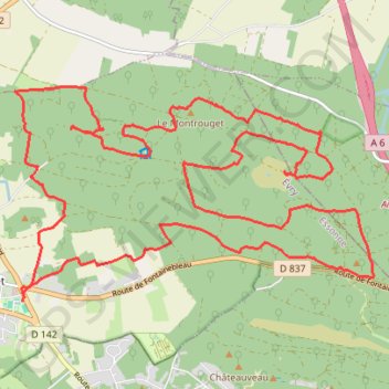 Itinéraire Cornillon-Confoux, distance, dénivelé, altitude, carte, profil, trace GPS
