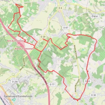 Itinéraire Boucle familiale à Bouloc, distance, dénivelé, altitude, carte, profil, trace GPS