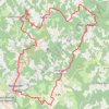 Itinéraire Nontron vers Abjat, distance, dénivelé, altitude, carte, profil, trace GPS