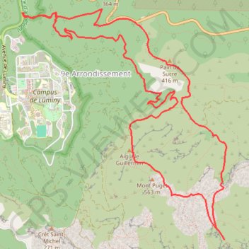 Itinéraire Aiguille de Guillemin, distance, dénivelé, altitude, carte, profil, trace GPS