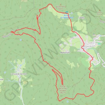 Itinéraire Taennchel par Thannenkirch, distance, dénivelé, altitude, carte, profil, trace GPS