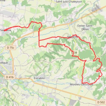 Itinéraire Randonnée à Serpaize, distance, dénivelé, altitude, carte, profil, trace GPS