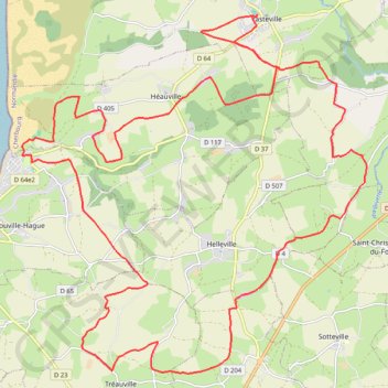 Itinéraire Les fils d'Artaud - Vasteville, distance, dénivelé, altitude, carte, profil, trace GPS