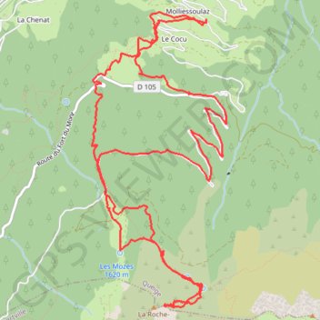 Itinéraire rochepourrie, distance, dénivelé, altitude, carte, profil, trace GPS