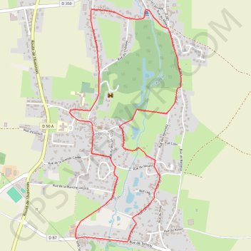 Itinéraire Les Censes de Sebourg, distance, dénivelé, altitude, carte, profil, trace GPS